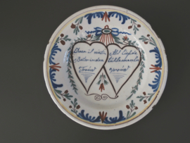 Spreukenbord, ca 1780-1820