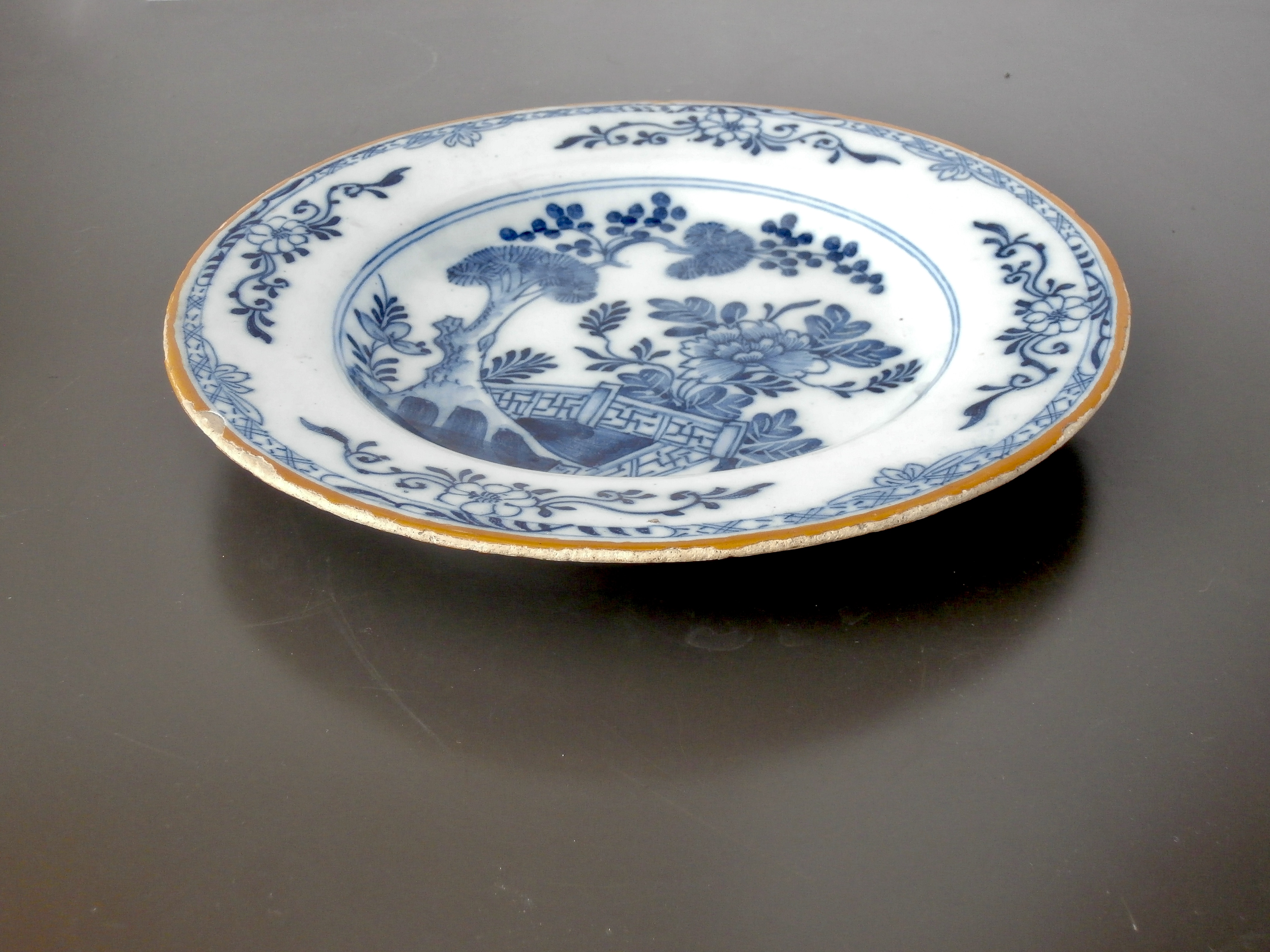 Bord van 'De Porceleyne Bijl' 1657-1813