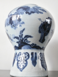 Delftse pul met deksel; ca 1680-1700