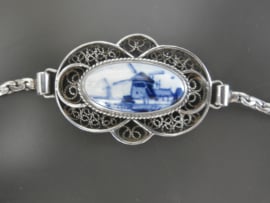Zilveren filigrain armband uit Atelier C. Verwoerd te Gouda