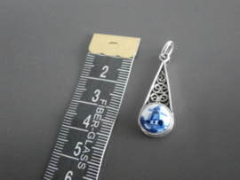 Druppelvormige hanger, lengte 30 mm