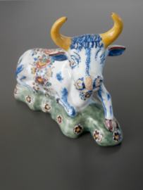 Delftse koe, liggend ca 1760