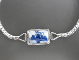 424; Armbandje delftsblauw