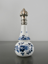 Parfumflacon 1955, delftsblauw met zilver