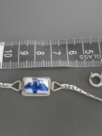 424; Armbandje delftsblauw