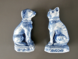 556; Hond & poes,  Gebr Tichelaar, Makkum