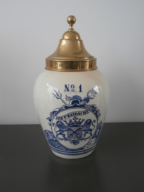 287; Tabakspot uit Leyden, De Porceleyne Fles, ca 1850