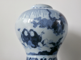 Delftse pul met deksel; ca 1680-1700