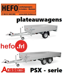 Anssems PSX plateauwagen serie