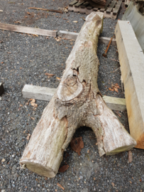 Gedisseld eiken wringhek 6 mtr.