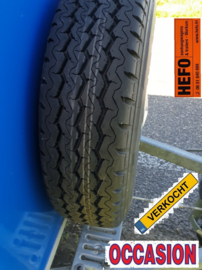 Hapert 1300 kg  geremde, enkelas, GESLOTEN, bakwagen 3.00 x 1.30 x 1.20 mtr.