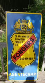 Emaille bord Fongers Groninger Rijwielenfabriek NV - 1950/60