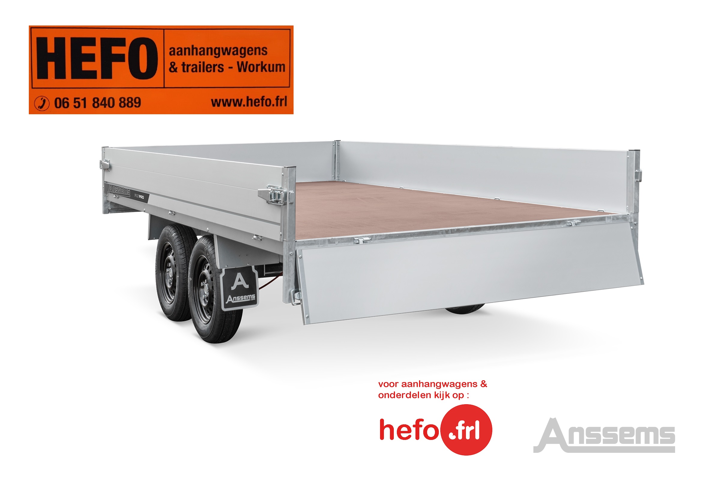PLT2 - PRO tandemas ongeremd 3.30 x 1.80 mtr.