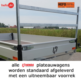 Henra PL  2700 kg. tandemas geremd - 3.51 x 1.85 mtr.