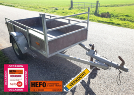 Degelijke, Anssems 750 kg. ongeremde enkelasser ca. 205 x 110