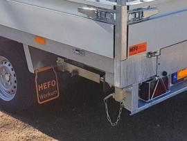 set (2600 kg.) uitklapbare & uitdraaibare steunpoten