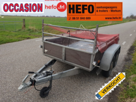 Nog goed bruikbare SARIS 1350 kg tandemas bakwagen 250 x 130