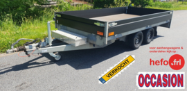 Henra - 2700 kg. geremde PLATEAUWAGEN 3.51 x 1.85 mtr. DIRECT INZETBAAR