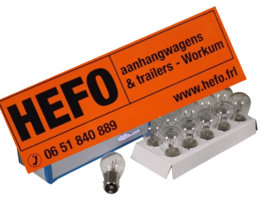 GLOEILAMP 12 V - enkel contact:  achterlicht 21W