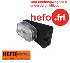 Breedte lamp Aspöck - op montagesteun en 500 mm snoer