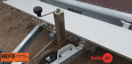 Aluminium dissel opbergkist voor HULCO Medax -  90x32x15 cm.