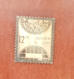 Zilveren.999 - gelegenheids POSTZEGEL uit 2001 in lederen lijst
