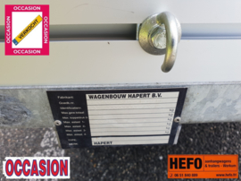 Helemaal als NIEUW !! Hapert R 750 kg. Aluminium enkelasser 2.62 ! x 1.32 mtr.