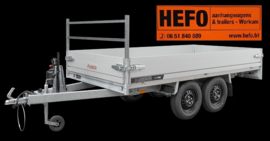 KLTT Pro 750 kg. ongeremde tandemasser 3.05 x 1.50 mtr.