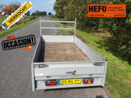 Henra - 2000 kg. geremde PLATEAUWAGEN 3.01 x 1.55 mtr. DIRECT INZETBAAR