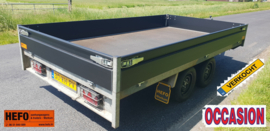 Henra - 2700 kg. geremde PLATEAUWAGEN 3.51 x 1.85 mtr. DIRECT INZETBAAR