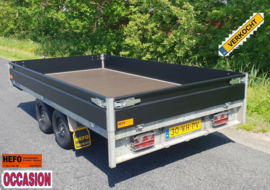 Henra - 2700 kg. geremde PLATEAUWAGEN 3.51 x 1.85 mtr. DIRECT INZETBAAR