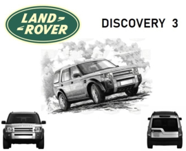 Diverse ONDERDELEN van een Land Rover Discovery 3