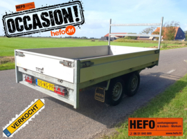 Henra - 2000 kg. geremde PLATEAUWAGEN 3.01 x 1.55 mtr. DIRECT INZETBAAR