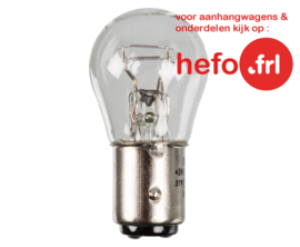 GLOEILAMP 12 V - dubbel contact:  remlicht/achterlicht 21W/5W