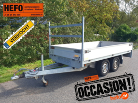 Henra - 2000 kg. geremde PLATEAUWAGEN 3.01 x 1.55 mtr. DIRECT INZETBAAR