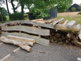 Gedisseld eiken wringhek 6 mtr.