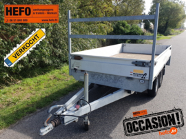 Henra - 2000 kg. geremde PLATEAUWAGEN 3.01 x 1.55 mtr. DIRECT INZETBAAR