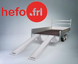 set (2800 kg.) Aluminium oprijplaten