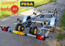 Uit VOORRAAD ! PEGA SH 1350/ 600 geremde kanteltrailer  - 15% !! SPLINTERNIEUW