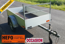 Nette aanhanger - Anssems GT-O 750 kg. 2.01 x 1.01 mtr. en NIEUWE  huif 1.20 hoog