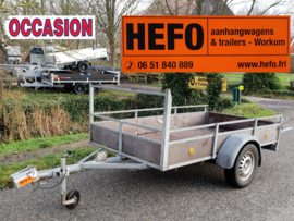 handige, 750 kg. ongeremde enkelasser ca. 250 x 130
