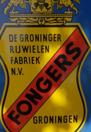 Emaille bord Fongers Groninger Rijwielenfabriek NV - 1950/60