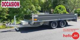 Henra - 2700 kg. geremde PLATEAUWAGEN 3.51 x 1.85 mtr. DIRECT INZETBAAR
