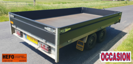 Henra - 2700 kg. geremde PLATEAUWAGEN 3.51 x 1.85 mtr. DIRECT INZETBAAR