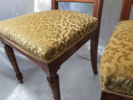 Set, van 2, eiken Edwardian dames stoeltjes 1900-1910