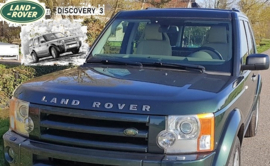 Grill met Land Rover logo - Galway Green - Discovery 3