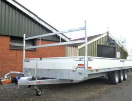 PL  trippel (3)asser 3500 kg. geremd - 5.12 x 2.48 mtr.