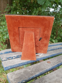 Zilveren.999 - gelegenheids POSTZEGEL uit 2001 in lederen lijst