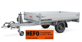 KLTB - PRO 1350 kg. geremde enkelasser 2.51 x 1.50 mtr.