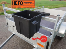 Montageset met afstandbussen voor bevestiging op het voorbord of voorrek